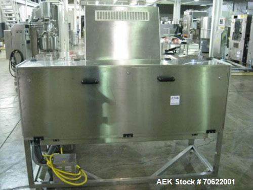 Used Seidenader Inspection Unit, Model V90-AVSB/60-RL. Designed to inspect ampules, vials, syringes, bottles and tubes, 0.5-1000ml size range, rated up to 150/min per lane, 30, 45, 60, 75 degree incl...
