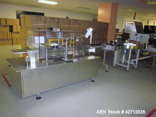 Used Seidenader Vial Inspection System Consisting Of: (2) Model V90-AVSB/75LR/RL vial inspection units, designed to inspect ampules, vials, syringes, bottles and tubes, .5-1000ml size range, rated up...
