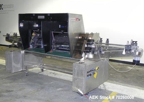 Used Seidenader V90 AVSB for visual inspection of filled syringes. Can handle products from .5ml to 1000ml with changeparts. Can handle clear solutions, suspensions, eye drops, diagnosticsm freeze dr...