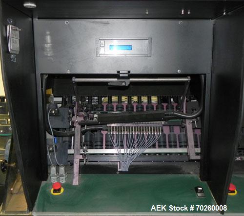 Used Seidenader V90 AVSB for visual inspection of filled syringes. Can handle products from .5ml to 1000ml with changeparts. Can handle clear solutions, suspensions, eye drops, diagnosticsm freeze dr...