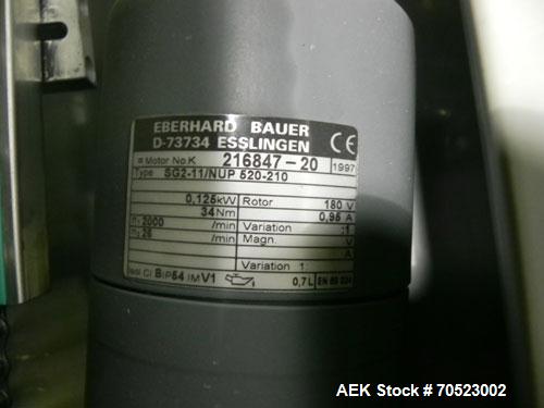 Used Seidenader Model V90-AVSB/60-LR Vial Inspection Machine. Capable of speeds up to 150 objects per minute. Has starwheel tray infeed and straight line discharge to tray. Machine equipped for vials...