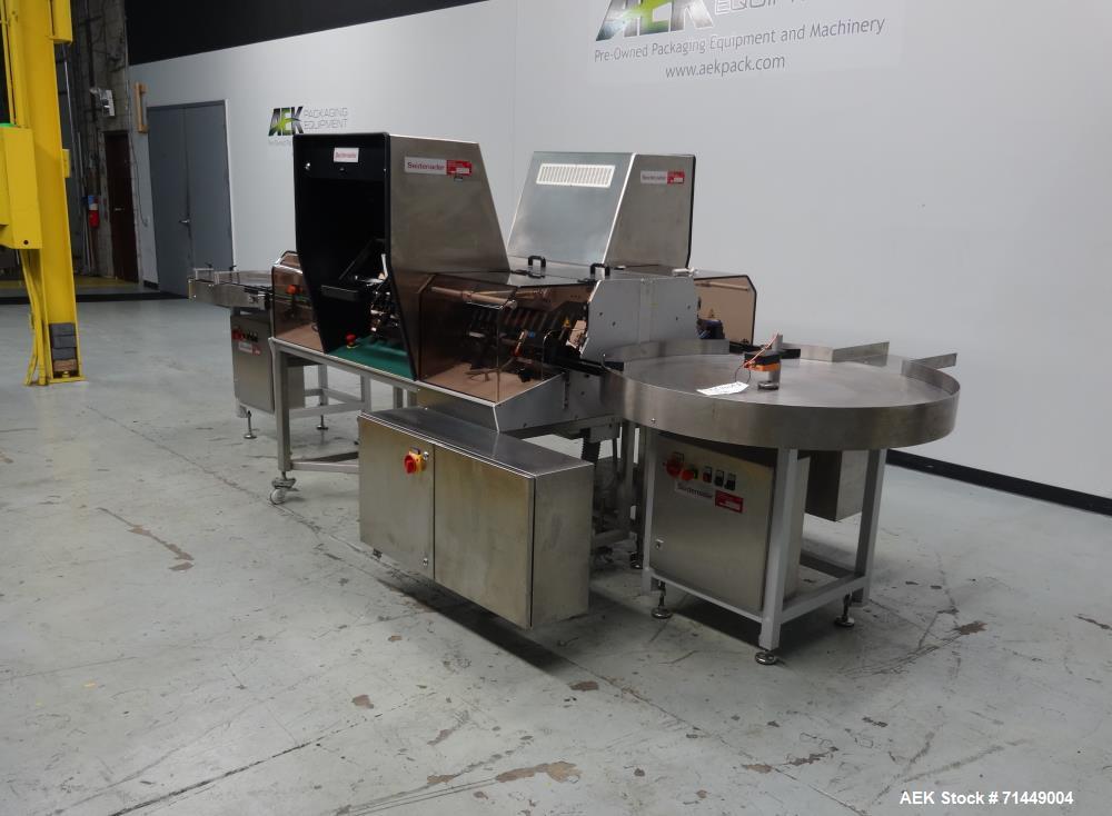 Used Seidenader Model V90+ ASVR Back To Back Vial Inspection System