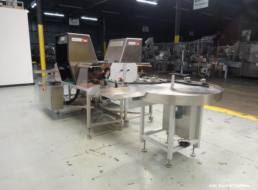 Used Seidenader Model V90+ ASVR Back To Back Vial Inspection System