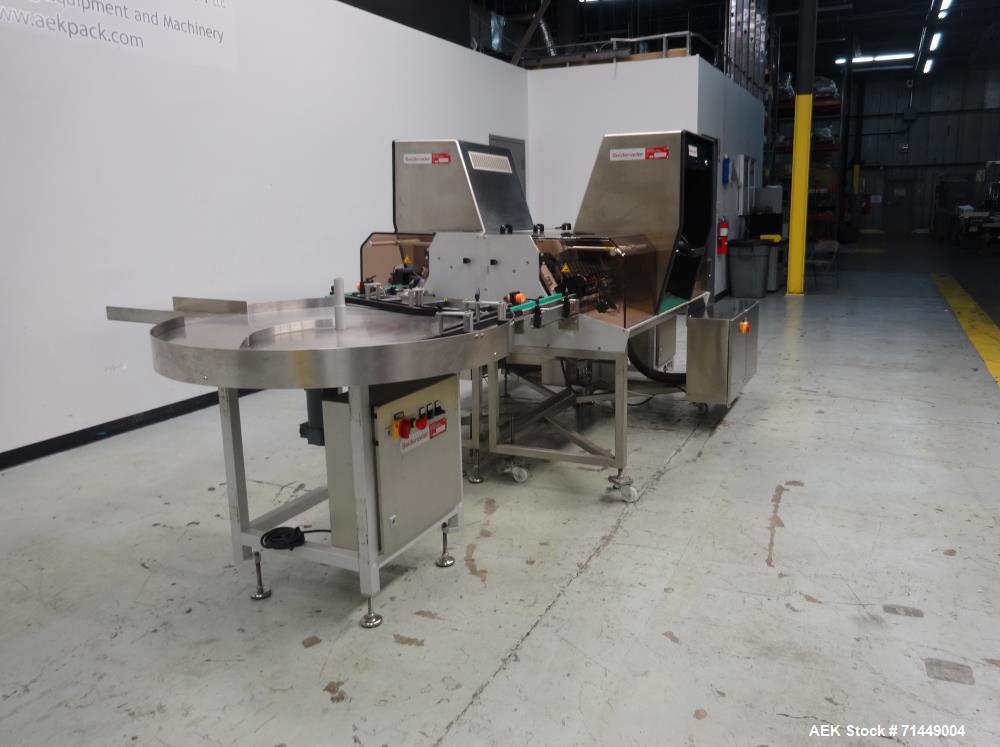 Used Seidenader Model V90+ ASVR Back To Back Vial Inspection System