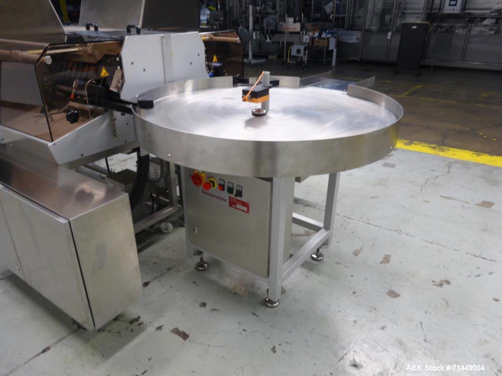 Used Seidenader Model V90+ ASVR Back To Back Vial Inspection System