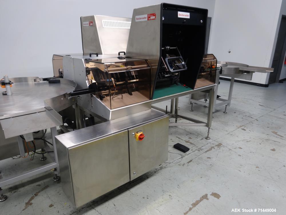 Used Seidenader Model V90+ ASVR Back To Back Vial Inspection System