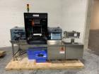 Used Unused Seidenader inspection system, with (2) type V90-AVSB/60 Seidenader semi automatic inspection units, (1) L-R unit, (1) R-L unit, currently set up for syringe inspection, with Sortec feedin...