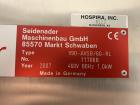 Used Unused Seidenader inspection system, with (2) type V90-AVSB/60 Seidenader semi automatic inspection units, (1) L-R unit, (1) R-L unit, currently set up for syringe inspection, with Sortec feedin...