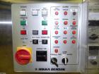 Used Nikka Densok Model HD1-1S High Voltage Pharmaceutical Pin Hole Detection System. Set for plastic vials and capable of speeds up to 300 vials per minute. Has a max card size: 150mm wide x 110mm t...