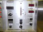 Used Nikka Densok Model HD1-1S High Voltage Pharmaceutical Pin Hole Detection System. Set for plastic vials and capable of speeds up to 300 vials per minute. Has a max card size: 150mm wide x 110mm t...