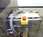 Used Nikka Densok Model HD1-1S High Voltage Pharmaceutical Pin Hole Detection System. Set for plastic vials and capable of speeds up to 300 vials per minute. Has a max card size: 150mm wide x 110mm t...