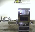 Used Nikka Densok Model HD1-1S High Voltage Pharmaceutical Pin Hole Detection System. Set for plastic vials and capable of speeds up to 300 vials per minute. Has a max card size: 150mm wide x 110mm t...