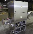 Used Nikka Densok Model HD1-1S High Voltage Pharmaceutical Pin Hole Detection System. Set for plastic vials and capable of speeds up to 300 vials per minute. Has a max card size: 150mm wide x 110mm t...