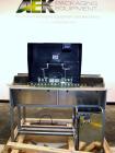 Used Dabrico DI-100 LT Semi Automatic Vial, Ampoule, Syringe Inspection Machine capable of speeds up to 150 vials per minute (per side). Back to back unit. Container size range: Vials/Cartridges 1ml ...