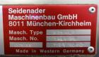 Used Seidenader V 75-LR Semi-Automatic Vial  Inspection Machine
