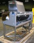 Used Seidenader V90 AVSB for visual inspection of filled vials. Model V90-AVSB/60-LR can handle products from .5ml to 1000ml with changeparts. Currently set up for 200ml vials. Can handle clear solut...