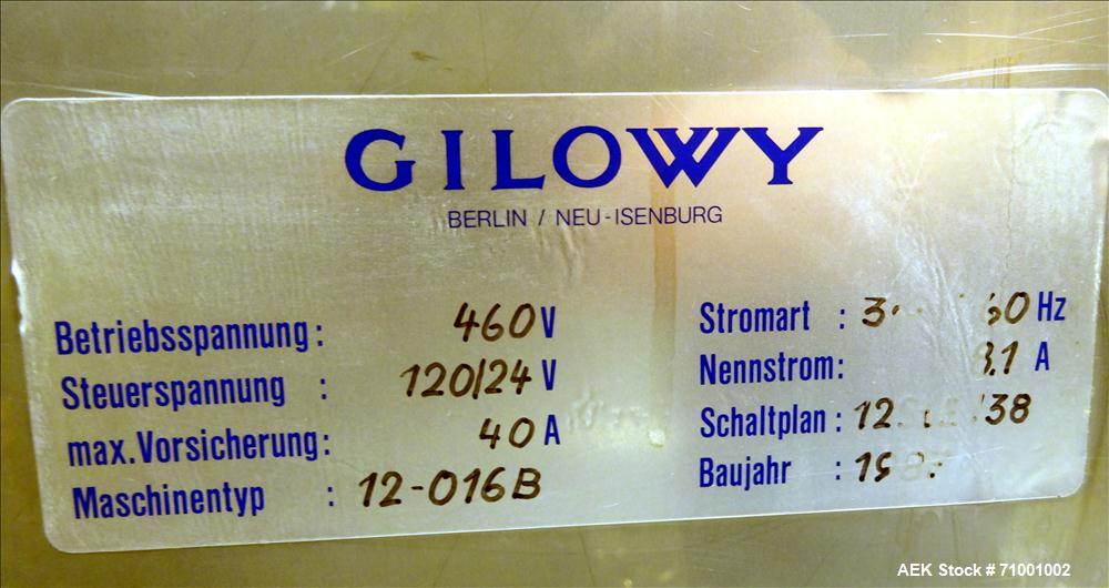 Used- Gilowy Model 12-016B Vial Washer