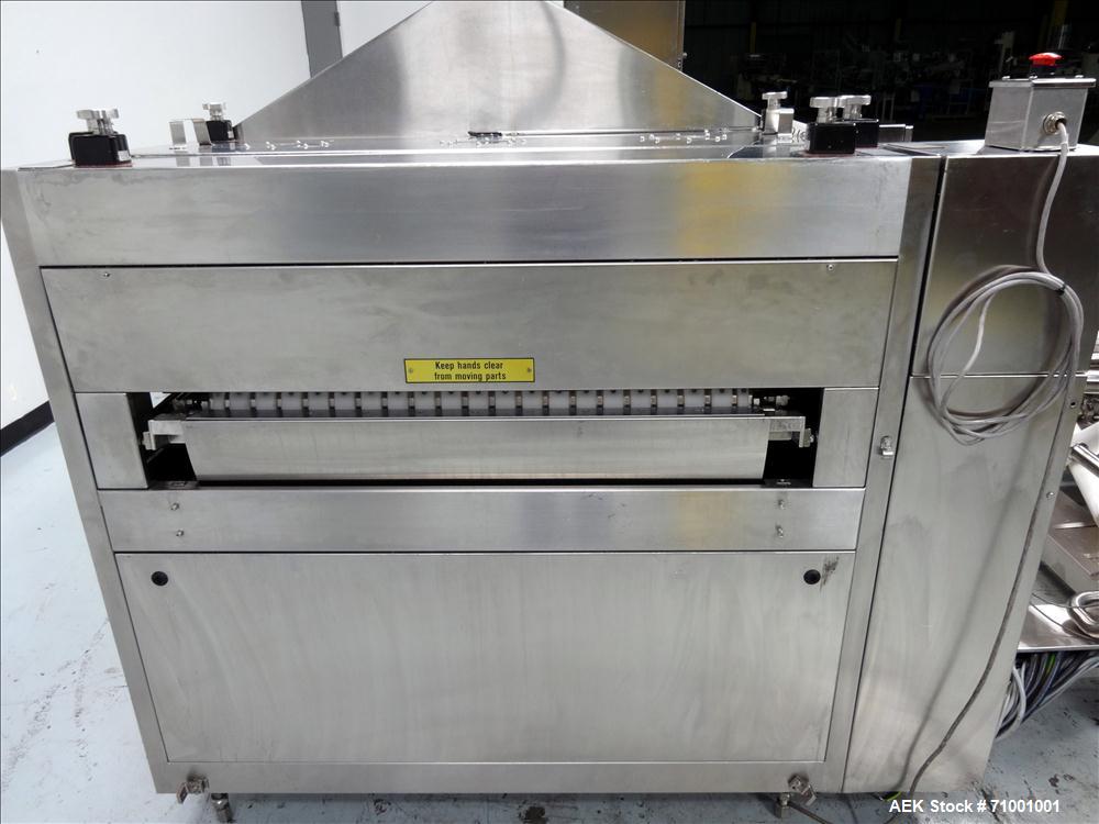 Used- Gilowy (Inova) Optima Model 17-020  inline 20 lane tunnel Washer for Vials