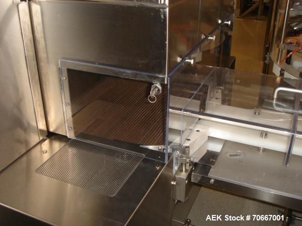 Used Bosch RRN 2020 Vial Washer capable of speeds up to 130 vials per minute. Max Container Size:  Diameter up to 52 mm, Height up to 110 mm. Last ran vials of 2,5 ,3.5, 10, 20, 30, 40, 50, 100 ml. P...