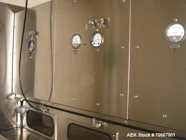 Used Bosch RRN 2020 Vial Washer capable of speeds up to 130 vials per minute. Max Container Size:  Diameter up to 52 mm, Height up to 110 mm. Last ran vials of 2,5 ,3.5, 10, 20, 30, 40, 50, 100 ml. P...