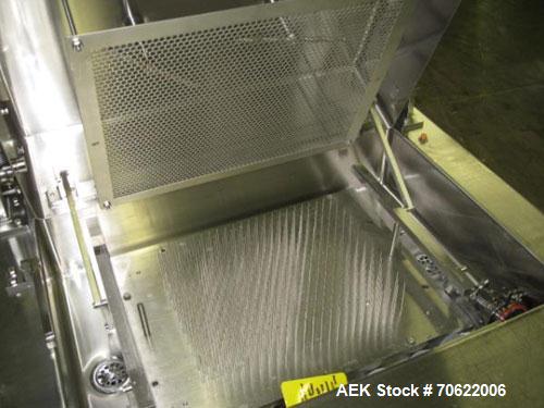 Used Cozzoli Vial Washer, Model GW-24, Stainless Steel Construction. Rated up to 23,000 vials/hour, batch design, with change parts and controls, serial #GW24-250.  NOTE PRICE INCLUDES A 15% BUYERS P...