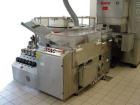 Used Bosch RRU 3100 HGL 3820 Washer/Sterilizing Tunnel for carpules, comprised of (1) Bosch RRU 3100 washer and (1) Bosch HQL 3820 hot air sterilizing tunnel. Capacity 30,000 hour. Currently fitted f...