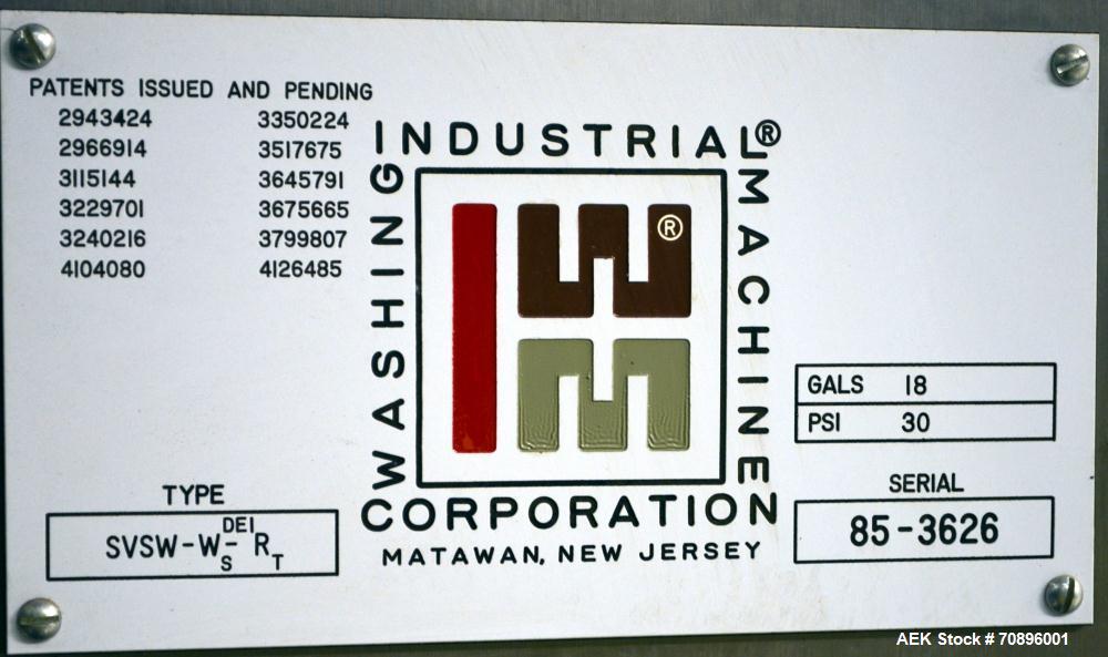 Used Stainless Steel IWM Vial Stopper Washing Machine. Sanitary stopper washing