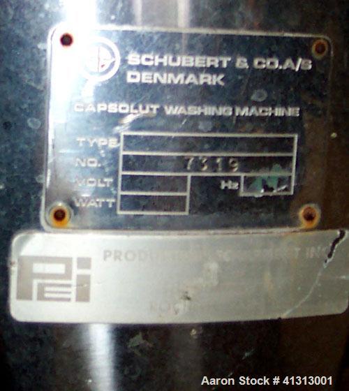 Used Schubert Capsolut Pharmaceutical Vial Rubber Stopper Washer / Rinser