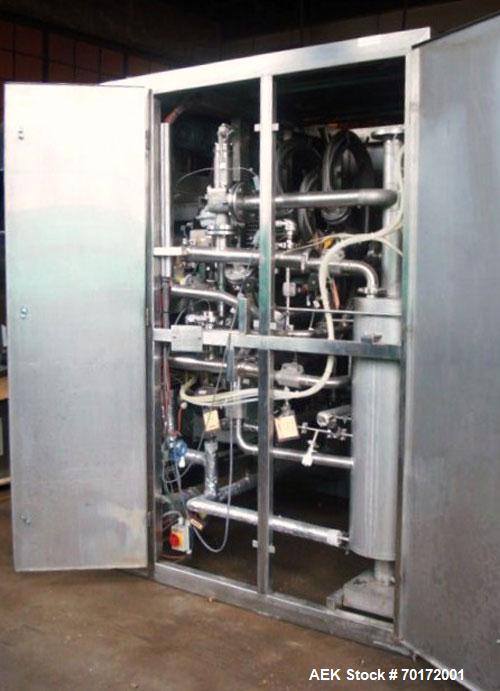 Used Smeja Stopper Washer, model WSTB-SST-HTA-RTA-200AE-AB 5/25, 200 liter capacity, steam sterilization cycle, programmable system with PLC controller and chart recorder. Designed to wash-dry-steril...