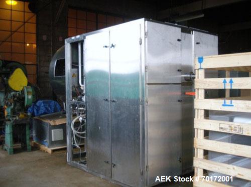 Used Smeja Stopper Washer, model WSTB-SST-HTA-RTA-200AE-AB 5/25, 200 liter capacity, steam sterilization cycle, programmable system with PLC controller and chart recorder. Designed to wash-dry-steril...