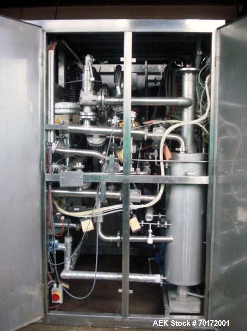 Used Smeja Stopper Washer, model WSTB-SST-HTA-RTA-200AE-AB 5/25, 200 liter capacity, steam sterilization cycle, programmable system with PLC controller and chart recorder. Designed to wash-dry-steril...
