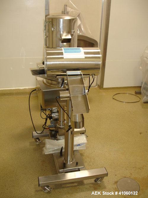 Used Krammer tablet deduster with metal check, type E2000-250 with Lock fall thru metal check, type MET 30+, 3 3/4" wide x 3" high opening, with reject, Krammer serial# 3.303, Lock part# 6047, serial...