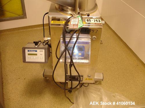 Used Krammer Tablet Deduster with metal check, type E2000-250 with Lock fall thru metal check, type MET 30+, 3 3/4" wide x 3" high opening, with reject, Krammer serial #3.302, Lock part #6047, serial...