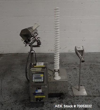 Used Used Pharma Tech deduster metal check combination, model PTGV1000ST, stainless steel construction, with vertical rotating brush deduster, integrated Safeline metal detector, model Met 30+, 3.75"...