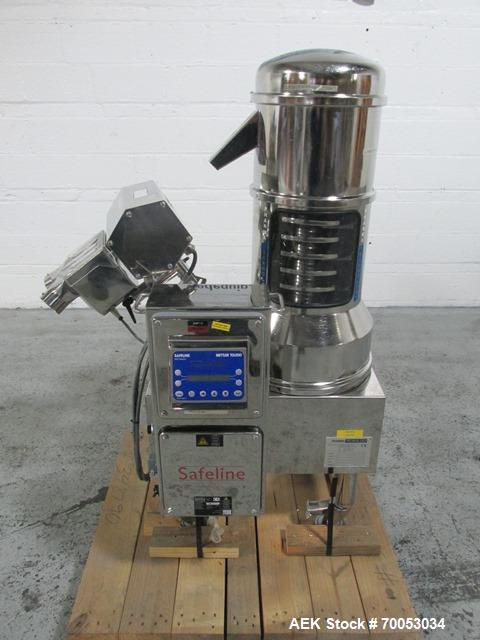 Used-Pharmatech deduster metal detector combination unit, model Combi 500 ST, stainless steel product contact surfaces, Phar...