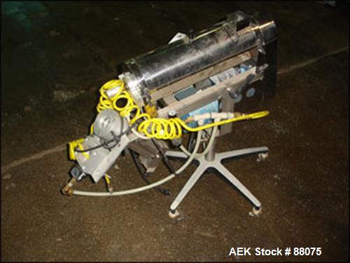 USED: Capsule Polisher, stainless steel construction, on portable base with 1/4 motor.
