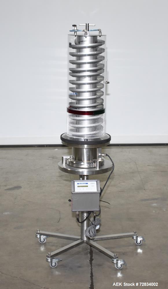 Used Kramer Model E92-500 Uphill Spiral Tablet Deduster. Approximate 1,800,000 tph, based on round 5 x 2mm tablets. Maximum tablet diameter 20mm. Maximum dedusting path 6.8m. Conveying height 490mm. ...