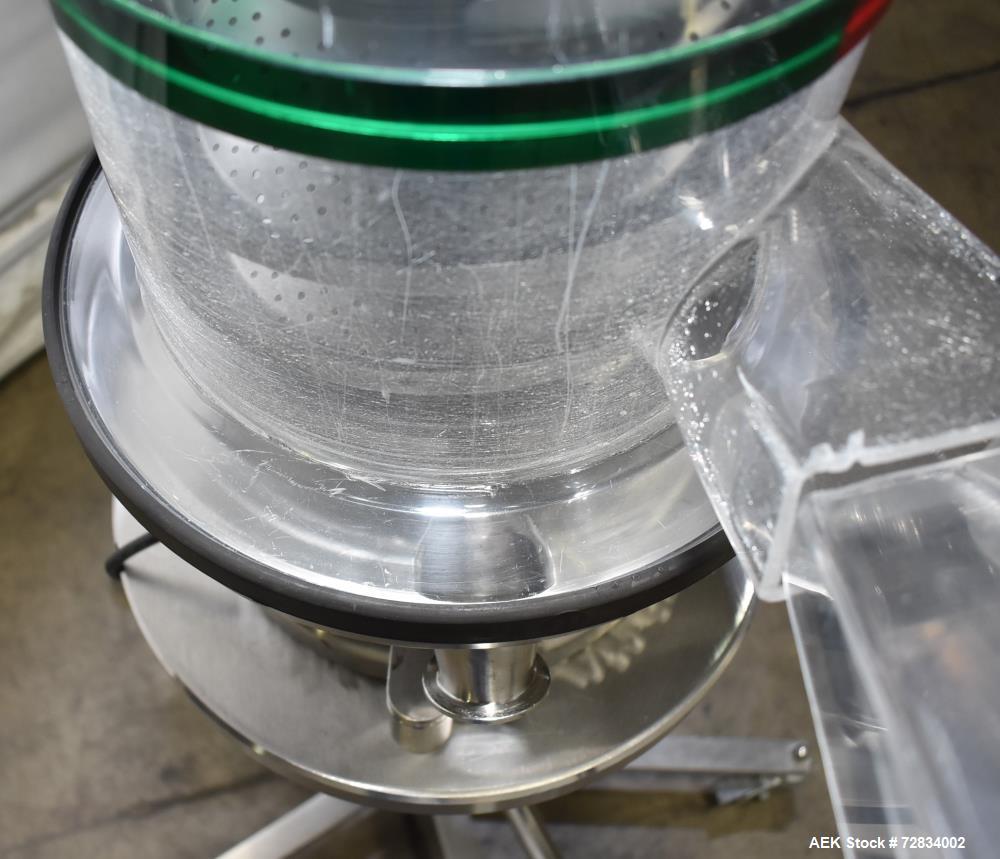 Used Kramer Model E92-500 Uphill Spiral Tablet Deduster. Approximate 1,800,000 tph, based on round 5 x 2mm tablets. Maximum tablet diameter 20mm. Maximum dedusting path 6.8m. Conveying height 490mm. ...