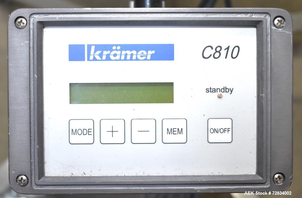 Used Kramer Model E92-500 Uphill Spiral Tablet Deduster. Approximate 1,800,000 tph, based on round 5 x 2mm tablets. Maximum tablet diameter 20mm. Maximum dedusting path 6.8m. Conveying height 490mm. ...
