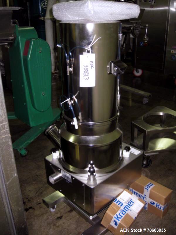 Used- Krammer Tablet Deduster, Type E4000S-400. Tower design, 100-240 volt, serial# E4000-0048, 100-240 volt, new 2010.