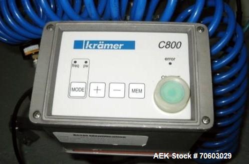 Used Kramer Model E80 Deduster.  Has downward conveying range of 300 mm, and can convey tablets or capsules from 5-25 mm in diameter.  Maximum conveying capacity of 3,000,000 tablets an hour (dependi...