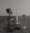 Used Used Pharma Tech deduster metal check combination, model PTGV1000ST, stainless steel construction, with vertical rotating brush deduster, integrated Safeline metal detector, model Met 30+, 3.75