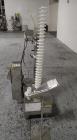 Used Used Pharma Tech deduster metal check combination, model PTGV1000ST, stainless steel construction, with vertical rotating brush deduster, integrated Safeline metal detector, model Met 30+, 3.75