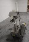 Used Used Pharma Tech deduster metal check combination, model PTGV1000ST, stainless steel construction, with vertical rotating brush deduster, integrated Safeline metal detector, model Met 30+, 3.75