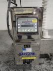 Used Used Pharma Tech deduster metal check combination, model PTGV1000ST, stainless steel construction, with vertical rotating brush deduster, integrated Safeline metal detector, model Met 30+, 3.75