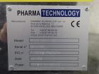 Used Used Pharma Tech deduster metal check combination, model PTGV1000ST, stainless steel construction, with vertical rotating brush deduster, integrated Safeline metal detector, model Met 30+, 3.75