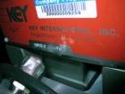 Used Key capsule polisher, model CP350, stainles steel construction with Key MTCS empty capsule reject, on stand, 110V, serial # J14967.  NOTE: PRICE INCLUDES A 15% BUYERS PREMIUM.