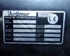 Used Kramer Tablet Deduster, Model E2000-500 IR. Approximate capacity 60,000 to 3,000,000 capsules per hour depending on size. Maximum tablet 25mm. 110-240 volt, 50/60 hz. Includes a C810 control pan...