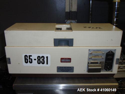 Used Dr. Schleuniger Pharmatron Tablet Hardness Tester, Model 6D. Approximate capacities: 25 tablets/3 minutes. Thickness 0-15mm (0-0.6’’), Diameter 0-35mm (0-1.4’’), Hardness and Tolerance 400-500-8...
