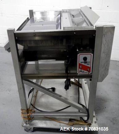 Used Ackely Tablet Sorter, Stainless Steel Construciton. Gravity feed with 14" x 34" wide sorting table, serial# 99634, new 2000.